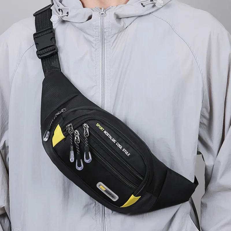 

Многофункциональная поясная сумка для мужчин, нейлоновая сумка на плечо для пешего туризма, сумка для мобильного телефона, спортивная вместительная повседневная мужская поясная сумка Bolsos Sac