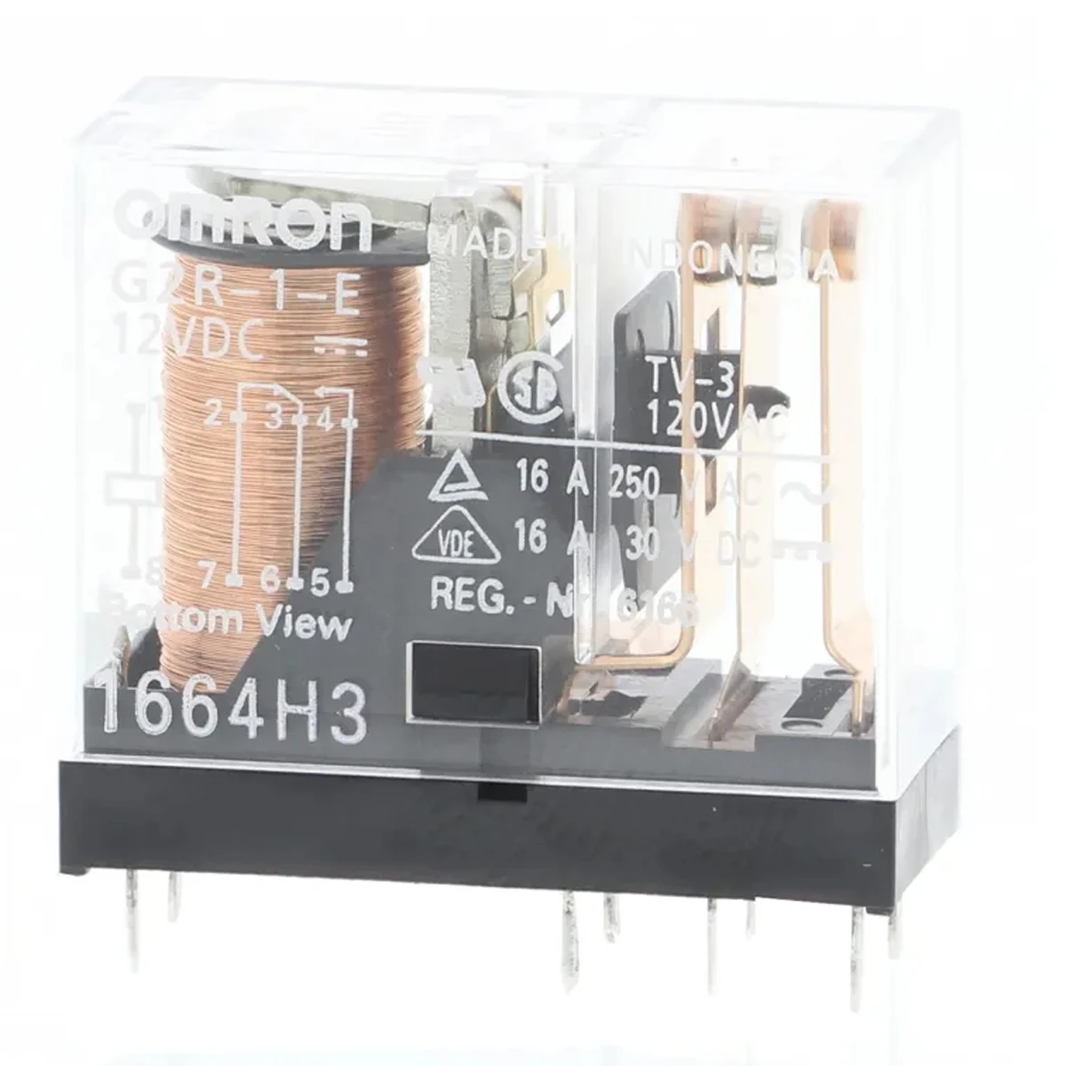 5 peças original g2r G2R-1-E G2R-1-E-12VDC G2R-1-E-24VDC relé de potência dc12 dc24 8 pinos 16a 1 aberto/fechar dip, 12.6x28.6mm 12v 24v