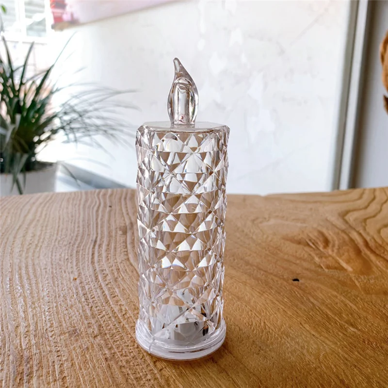 ABKP-LED Flammenlose Kerze Wiederverwendbare Kunststoff Kerzenlampe Teelicht-Nachtlichter für Hochzeit Valentinstag Weihnachtsdekorationen