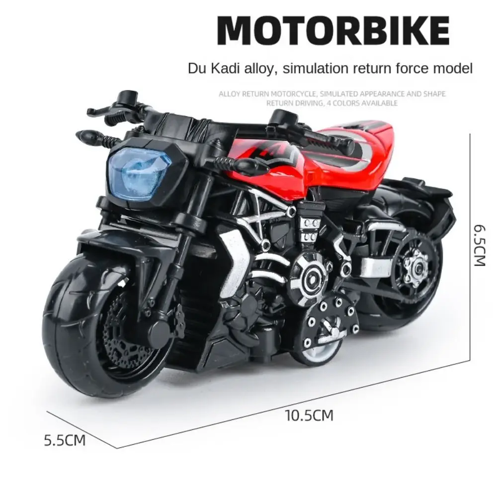 Pull Back Car Pullback Motorcycle Model Alloy Simulation Motorbike Model Locomotive Mini Simulation Motorbike Children's Gift