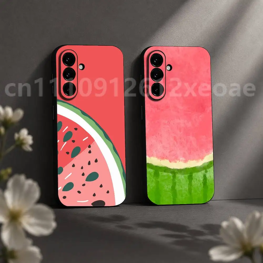 Refreshing watermelon summer Phone Case For Samsung Galaxy S20 S30 S21 S22 S23 S24 S25 S26 Plus Ultra Silicone Black TPU Cover