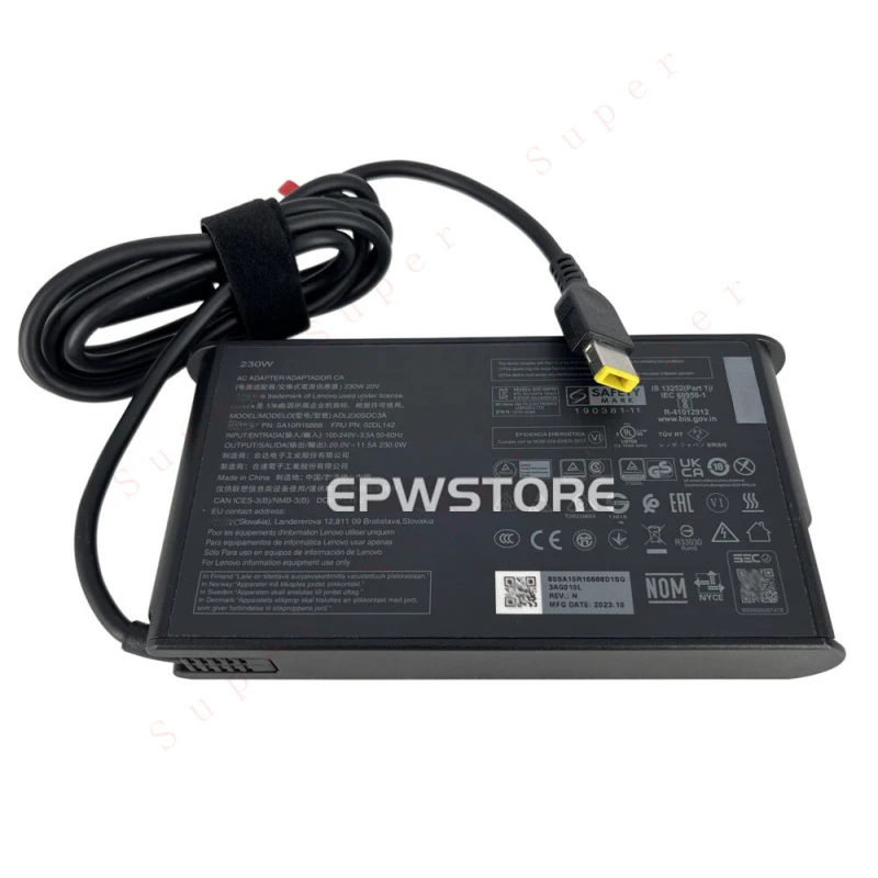 

S+ Slim Tip 230W AC Adapter Charger For Lenovo LOQ 16 15 16IRH8 15IRH8 Power Supply