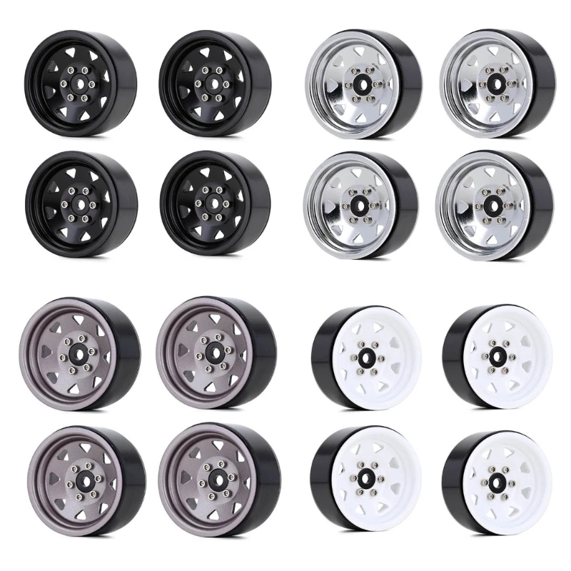 

1.9’’ Beadlock Wheel Rims Metal Wheel Hubs Set 1:10 Remote Control Vehicle Part