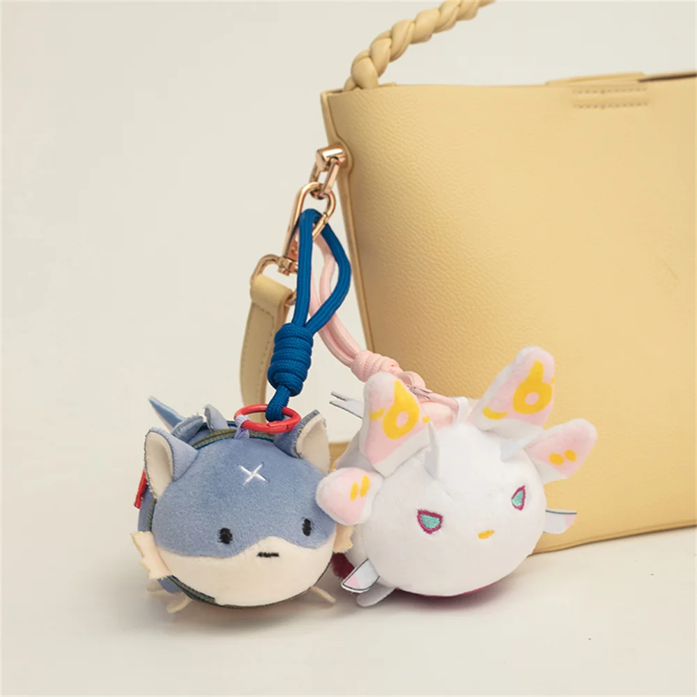 10CM Monster Hunter Mizutsune‌ Fox Plush Stuffed Dolls Palamute Pendant Backpack Decoration Creative Christmas Gift For Kids