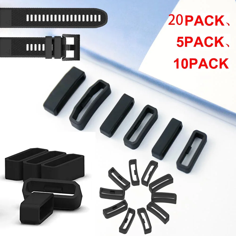 Pulseira de silicone para relógio, suporte de segurança, anéis retentores para garmin fenix 6s 6x 6 pro 5x 5S 5 plus, acessórios