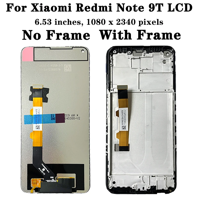 M2007J22G M2007J22C Display Screen For Xiaomi Redmi Note 9T LCD Display Screen Touch Digitizer Assembly For Redmi Note 9 5G LCD