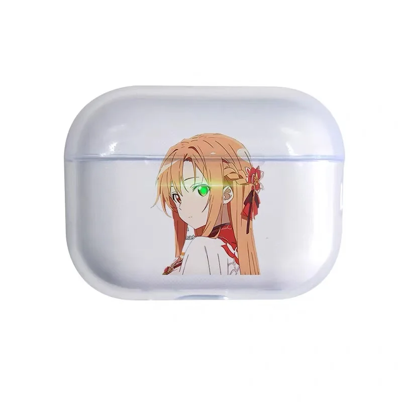 

Japanese Anime Sword Art Online Anime Earphone Case For Airpods Pro 3 2025 Soft Clear Cover For Airpods 4 Shockproof Case