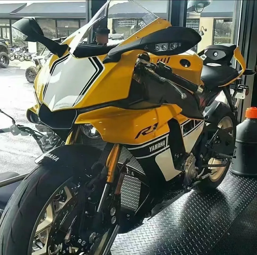 モーターサイクリスト用ミラー,ブラック,モーターサイクル,リアミラー,LEDシグナルライト,ヤマハYZF-R1-2015 2017 YZF-R6 r1 r6