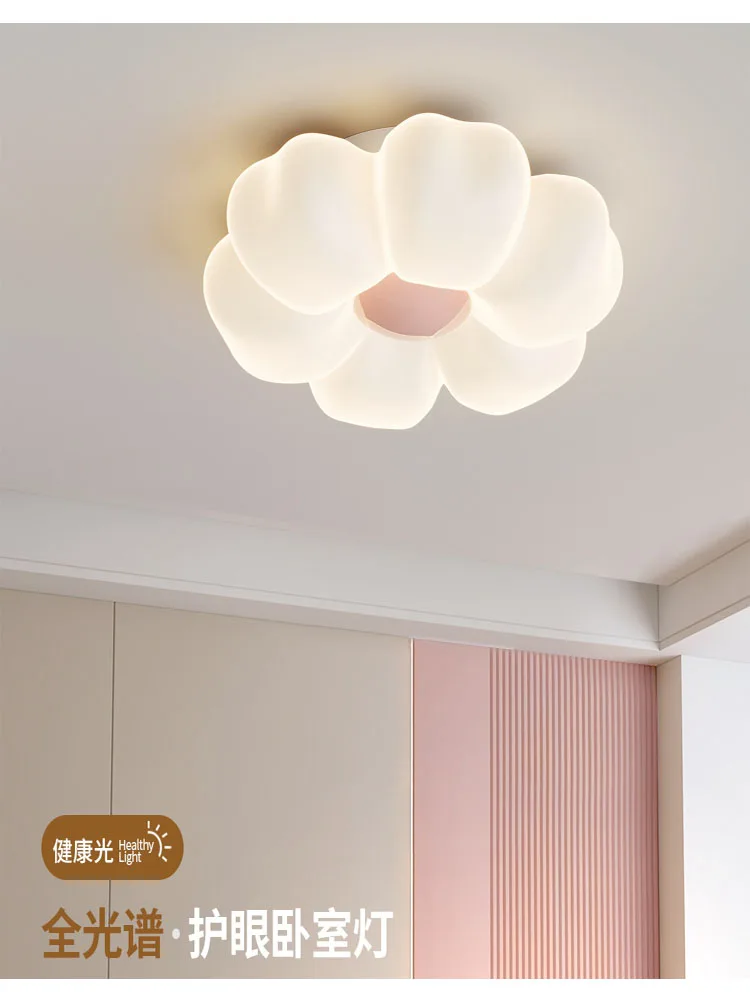 Kinderkamer Bloem Plafondlampen Roze Bloem Prinses Kamer Licht Warm Romantisch Meisje Slaapkamer Kinderkamer Babykamer Plafondlampen - afbeelding 2
