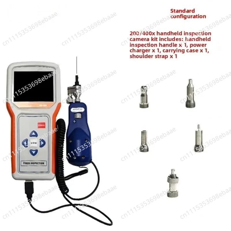 Handheld fiber optic end-to-end tester HD400 patch cord MPO12-core magnifying glass switch ODF patch panel