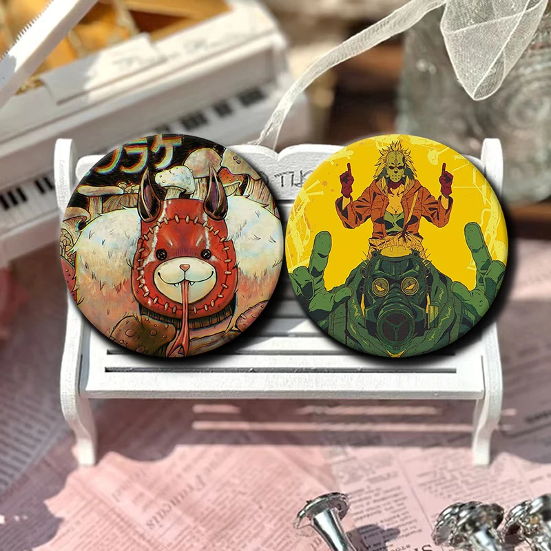 Noi Kaiman Nikaido Soft Button Pin Japanese Anime Dorohedoro Cartoon Brooch Badge Bag Decor Accessories Fans Collect Friend Gift - Detail 1