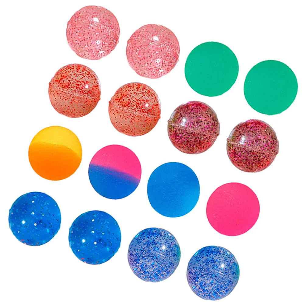 24 Uds bolas hinchables coloridas rebote decorativo elástico Simple niños pequeños goma para