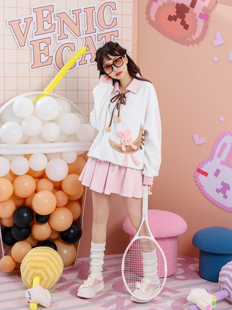 Preppy Style High Waist Slim-Fit Pink Elegant Mini Skirt Girly Summer Fashion Ruffled Edge Student A- Line Skirt Women Y2K Skirt