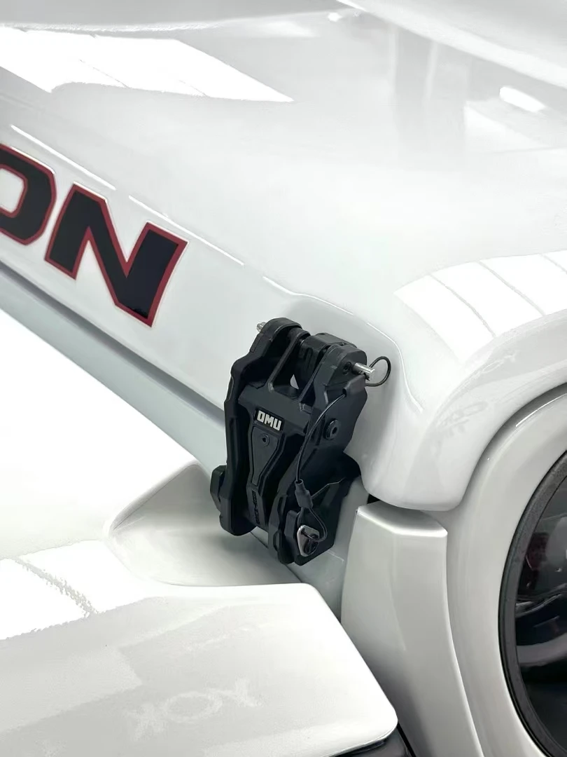 غطاء محرك السيارة مزلاج غطاء قفل سبائك الألومنيوم والمغنيسيوم باستخدام الحاسب الآلي لسيارة جيب رانجلر JK 2007-2017 O105 NTRIX #1