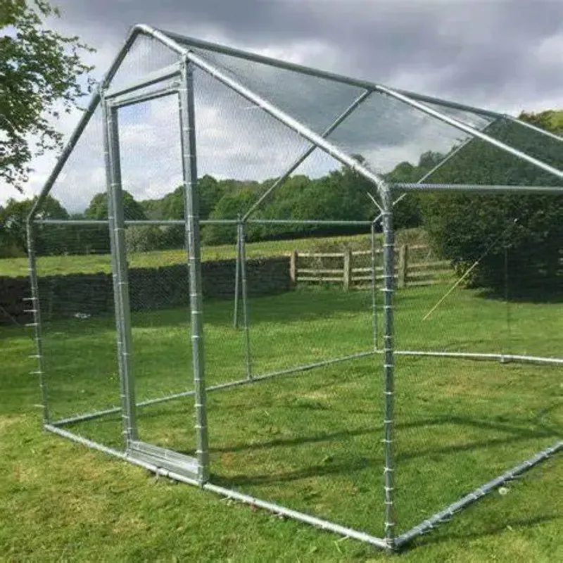 Manufacture Wholesaler Farm Large Metal Hen House Cage Run Cheap Chicken Coop For Agriculture Field With Price Costs