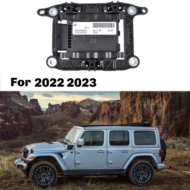 Professional For Jeep Compass 2022 Front Cruise Distance Radar Sensor ACC Probe Module W/Bracket 68446599AC 68621782AA 68578762A