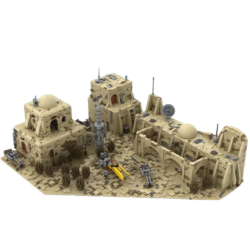 4168pcs MOC SW Mos Pelgo Mando Cobb Vanth Space Battle Galaxy SciFi Model Building Blocks Advanced Build Pack Premium Toy Gift