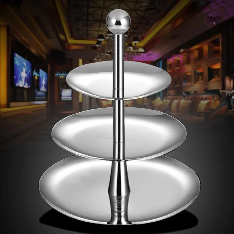 Multi Layer Snack Serving Bowl, Stainless Steel, European Stackable, Dry Fruit Tray, Nut, Dried Fruit Display, Storage Plate