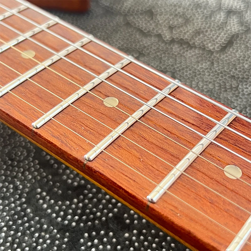 現地倉庫、透明な黄色のエレキギター、ステンレススチール弦、5 - Dobro Resonator Guitar のレビューと価格