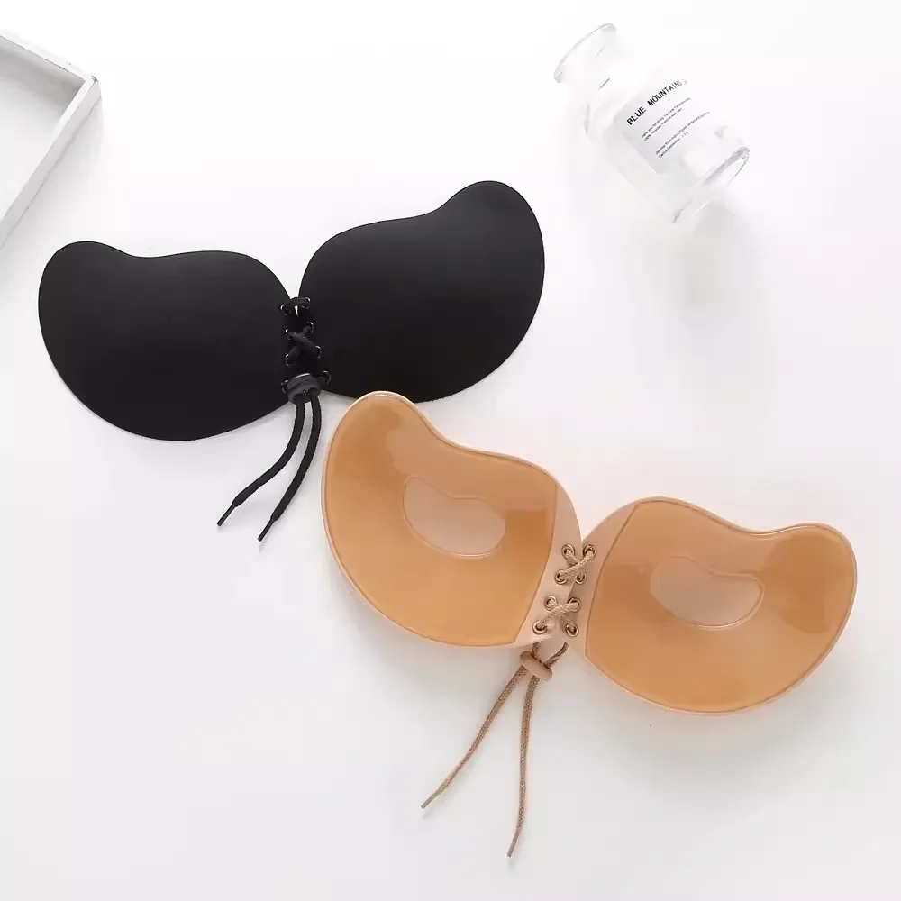 Invisible Push Up Bra Backless Strapless Seamless Front Closure Bralette Underwear Women Adhesive Silicone Sticky Bras Lingerie