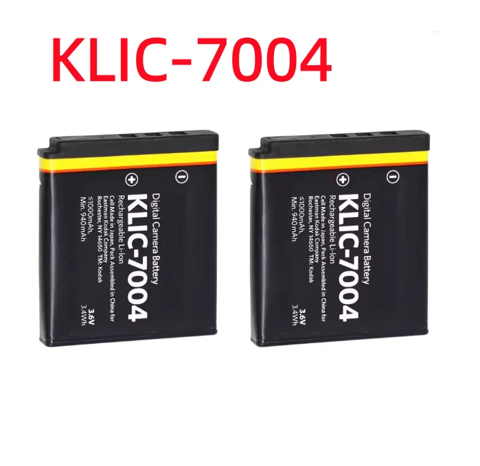 

high performance KLIC-7004 KLIC 7004 Camera Battery or Charger For Kodak M1033 M1093 IS M2008 V1073 V1233 V1253 V1273 Zi8 Zi10