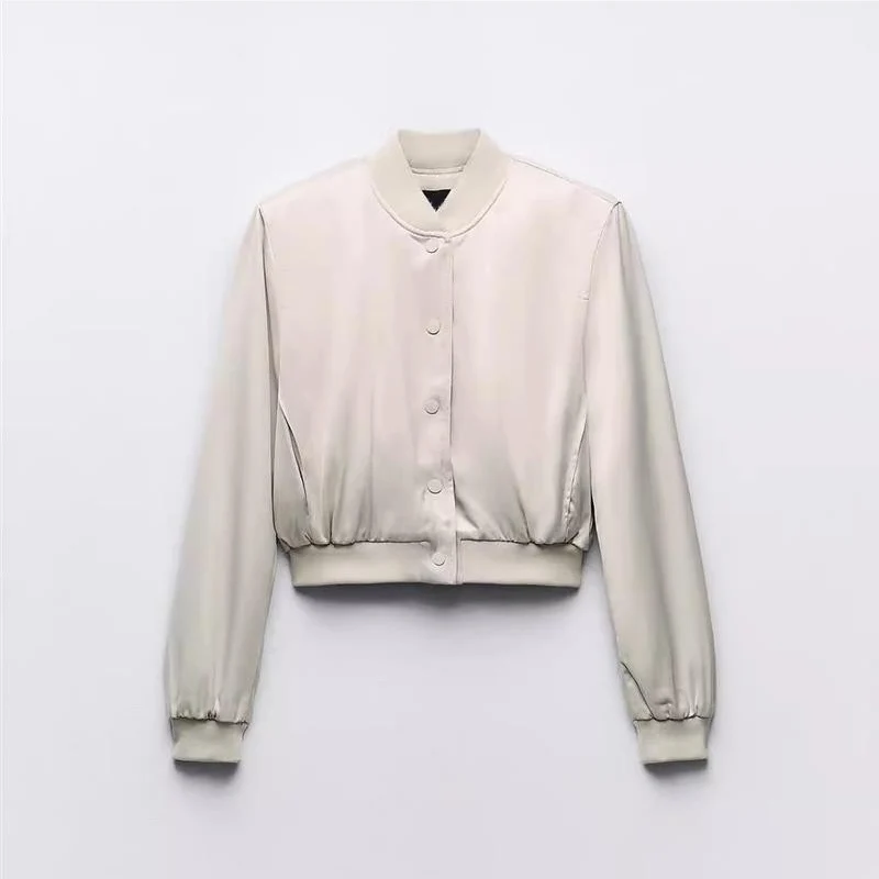 Soie Satin ort Pilot Jaet femmes automne nouveau Sle 443277 7 taille haute couleur Pure Long Sve bouton fermeture manteau