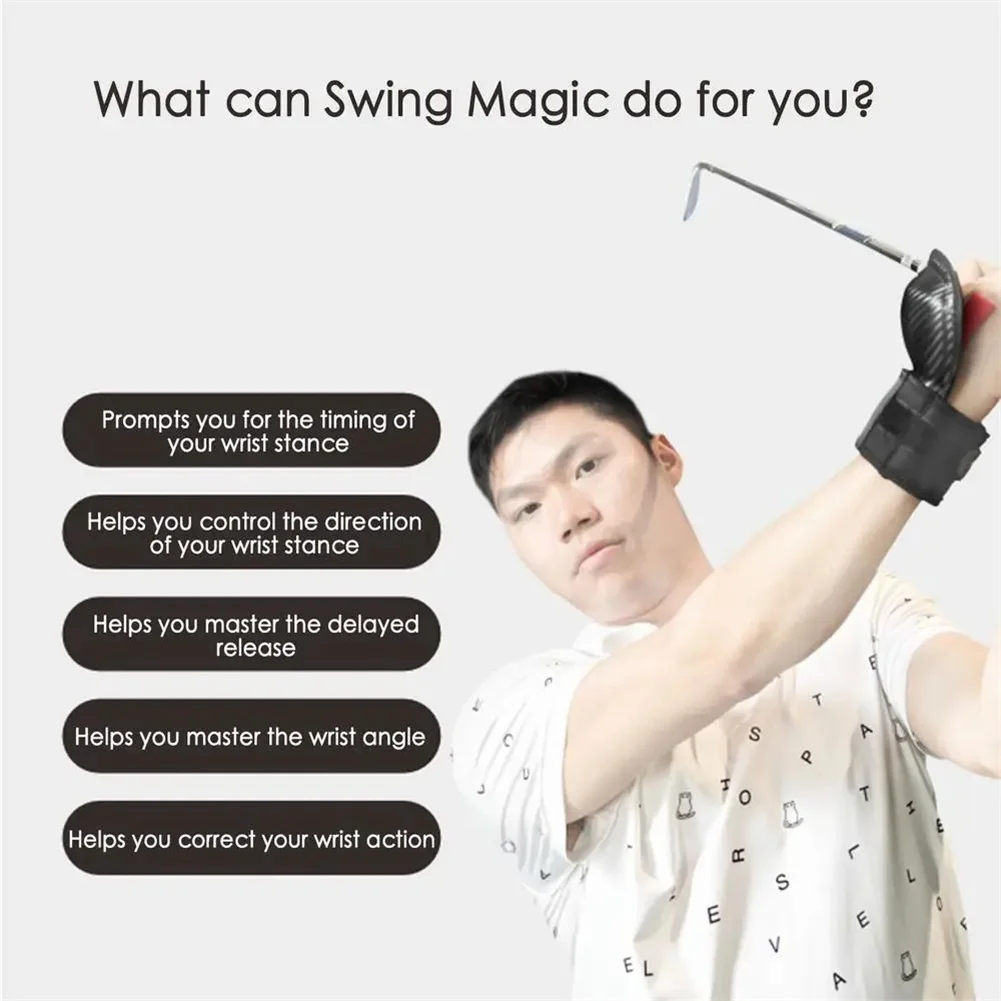 Golf Swing Aid Efficient Golf Swing Training Equipment Adjustable Wrist Strap Easy Correct Training Golf Swing Practice Tool