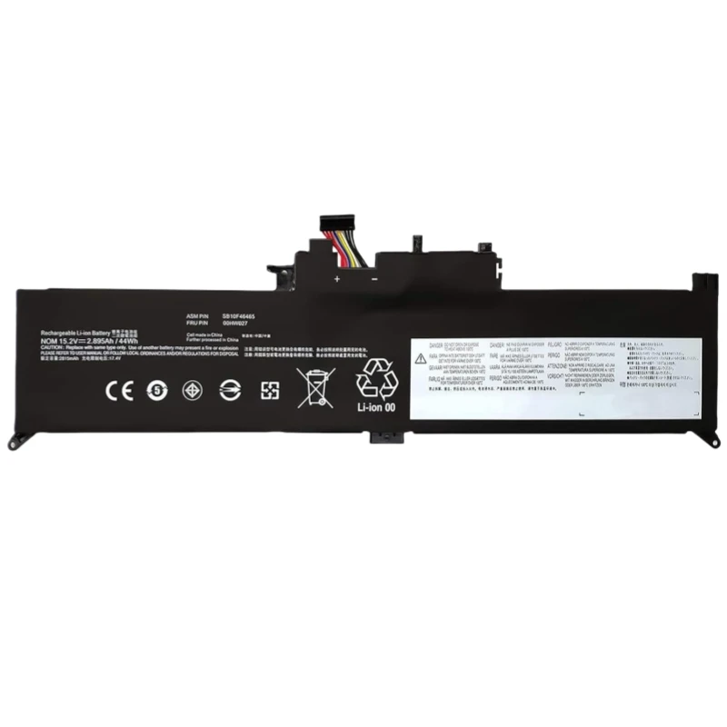 15.2V 44Wh 4Cell New 01AV432 01AV433 01AV434 00HW026 00HW027 Laptop Battery for Lenovo ThinkPad Yoga 260 370 X380 SB10K97589