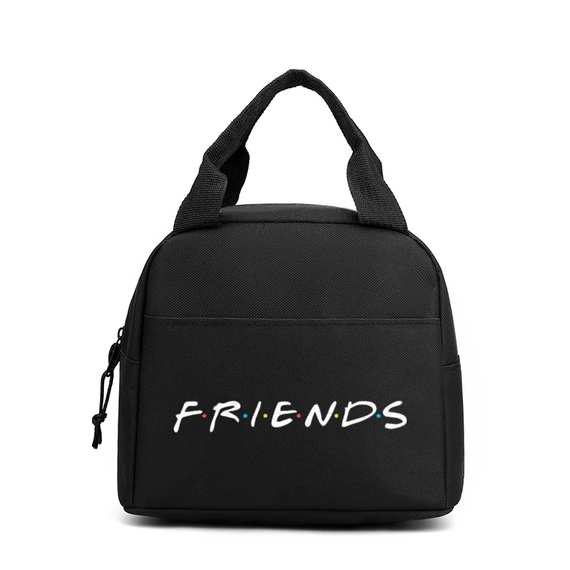 Teacher Print Lunch Bag Friends Tv Show Outdoors Picnic Food Tote Bag Women Men Big Capacity Portable Lightweight Lunch Handbag