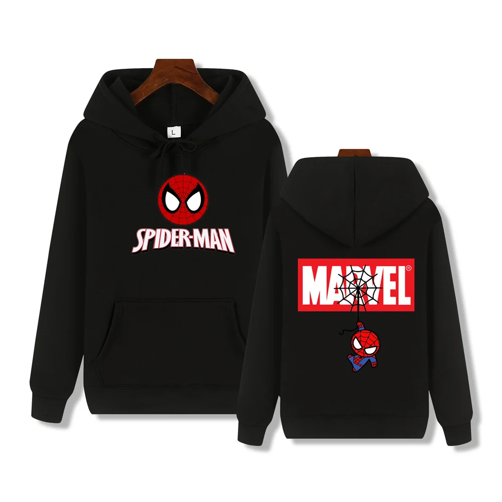 Hoodie For Men High-End Quality Women's Clothing Tops Superhero Spiderman Print Autumn/Winter Thick Warm Sports Fashion Hoodie