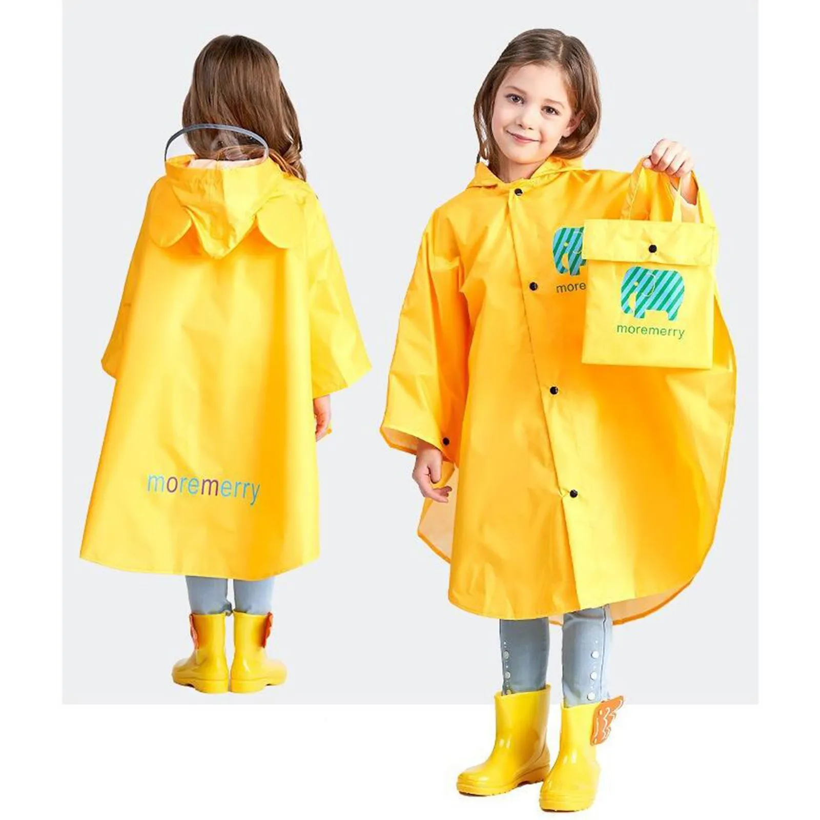 Outdoor Kids Rain Wear 3D Cartoon Children Toddler Raincoat Jacket Ponchos Boys Girls Cute Waterproof Rainwear детская одежда