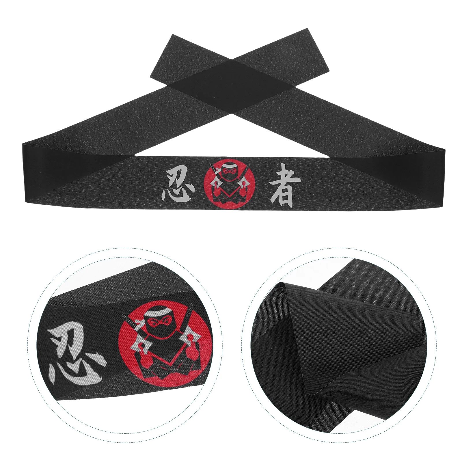 

2pcs Japanese Headband Breathable Sweatband Chef Karate Hairband Decorative Sport Running Yoga Cooking Reusable Portable Smooth