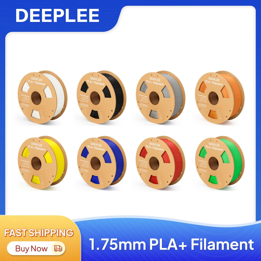 

DEEPLEE PLA+ Filament 1.75mm PLA Plus 1KG PLA+ 3D Printing Filament Fast Shipping for FDM 3D Printer