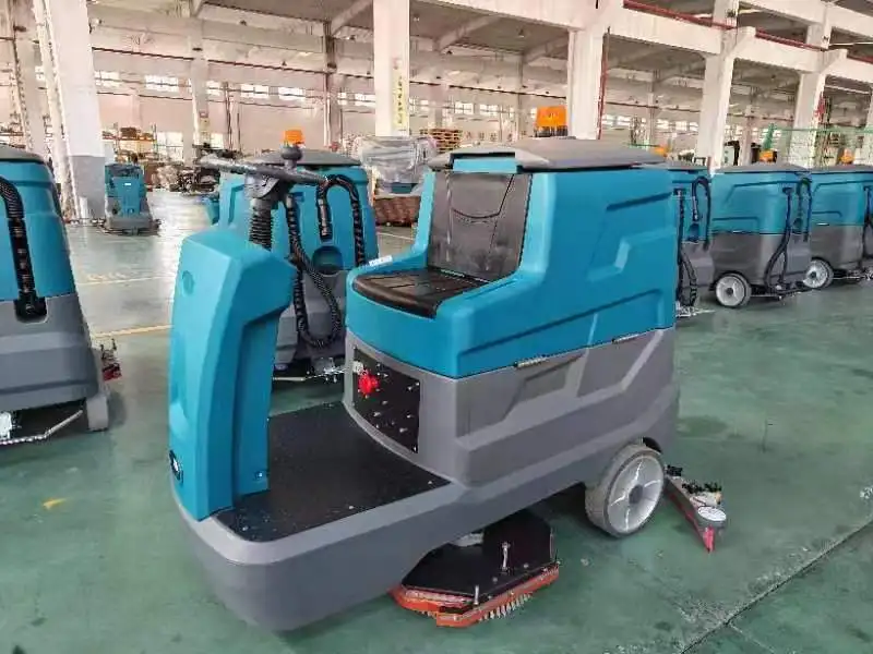 FC75 85 Driving Single Floor Washer Sweeper Floor Scrubbing Machine Everlift Brand With High Quality