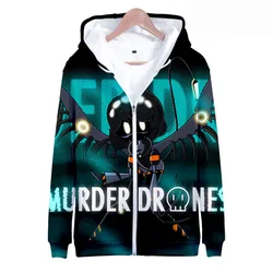 Anime Murder Drones 3D Print Zipper Hoodies Men Women Casual Streetwear Hooded Sweatshirts Oversized Tracksuit Man Coat Clothing