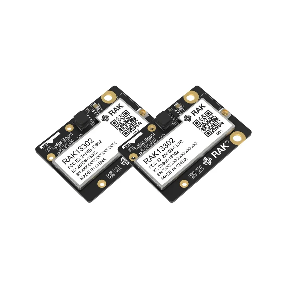 High Power Module for LoRa with SX1262 + SKY66122 Booster High-power LoRa hardware capable of up to 1W (30 dBm) output RAK13302