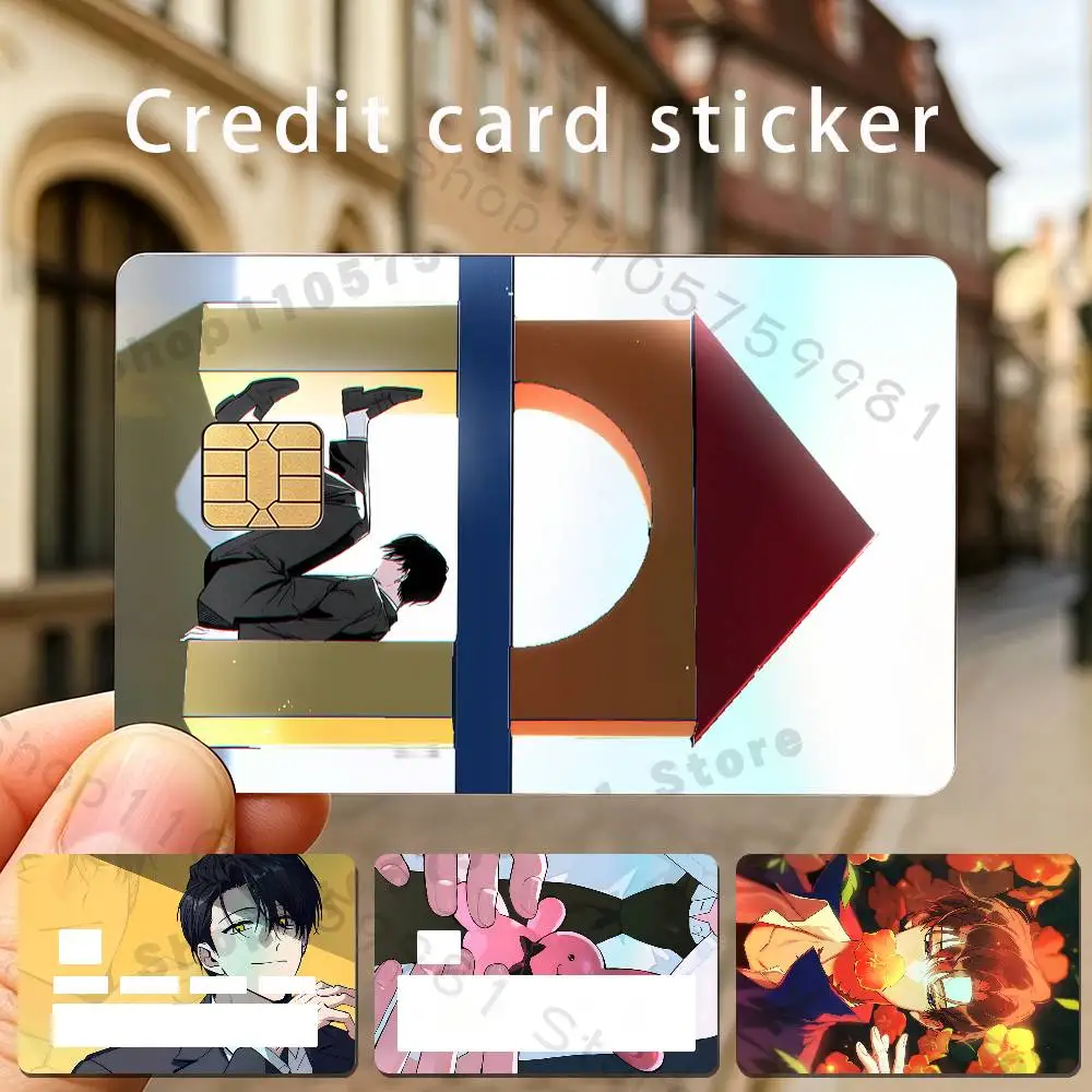 K-Kim S-Soleum Novel GSGW Holographic Laser Shinny Film Skin Cover Sticker for Debit Credit Card Bank Card