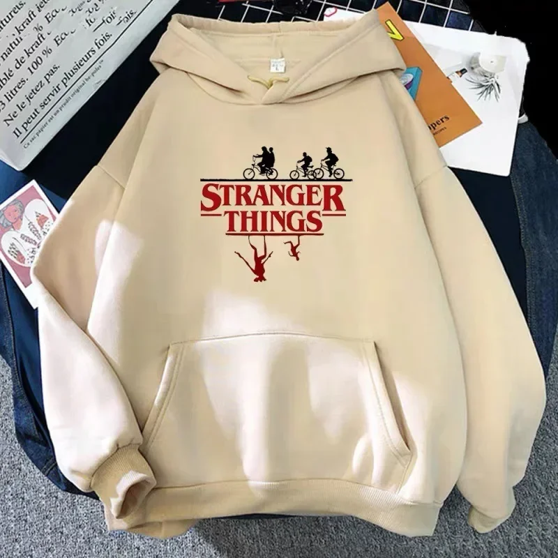 Anime Stranger Things Stranger Things Printed Pullover Plus Size Hoodie Fleece Jacket Sweater Hoodie Free Shipping