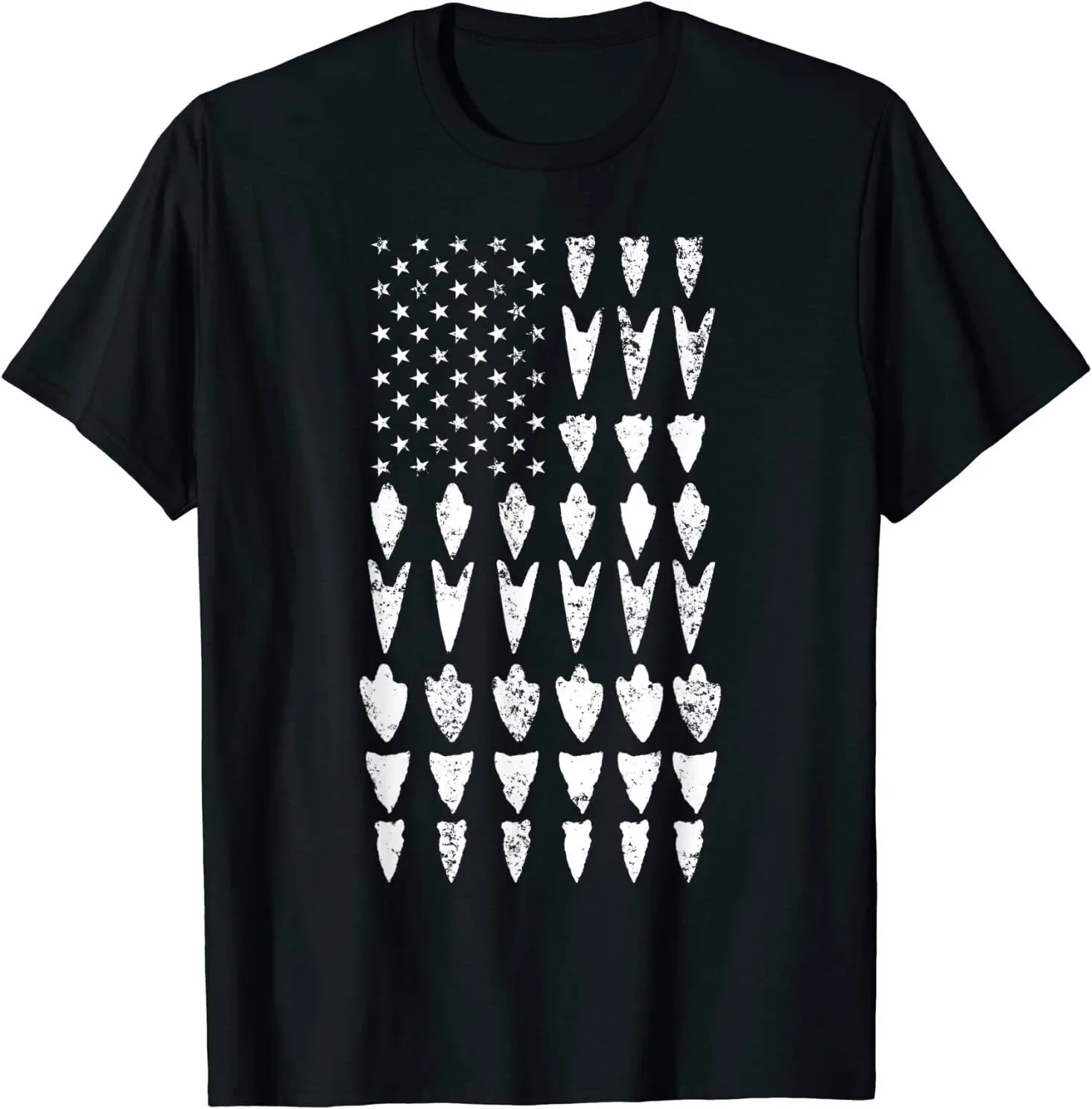 Arrowhead Collector USA Flag Design T-shirt