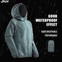 JNLN Chaquetas impermeables para senderismo para hombre y mujer, cortavientos de secado rápido con protección solar, impermeable unisex para acampar, escalar, deportes
