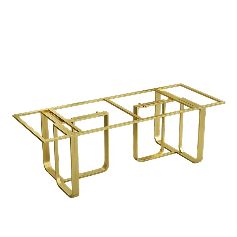 

Nordic light luxury stainless steel table legs feet bracket custom marble rock slab table feet metal