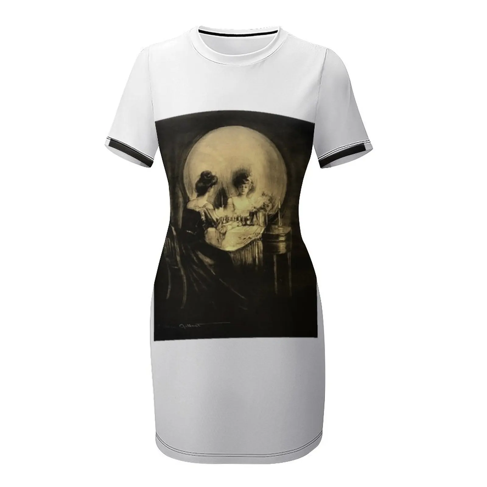 T-shirt All Is Vanity pour femme, robe de soirée à manches courtes, éloignez-vous de l'ordinateur et regardez à nouveau