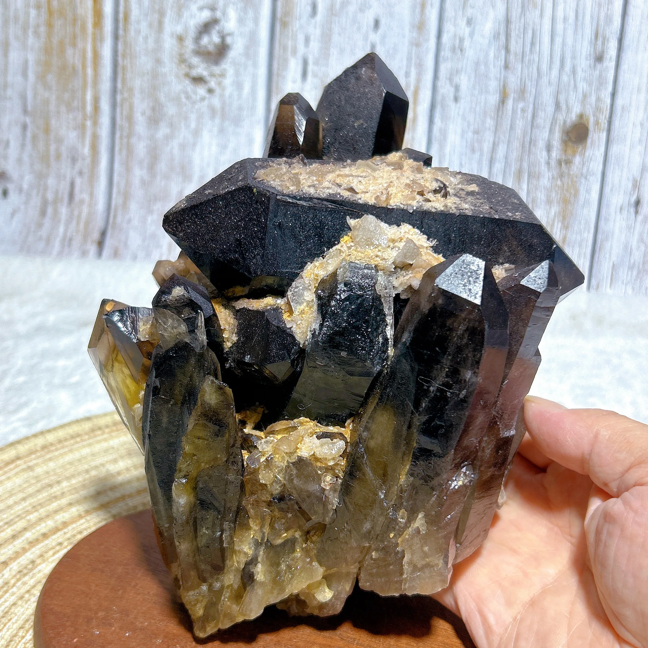 Healing Natural Crystal Black Quartz Cluster Big Raw Stone Specimen Gemstones Mineral Energy Reiki Home Decorations Gift
