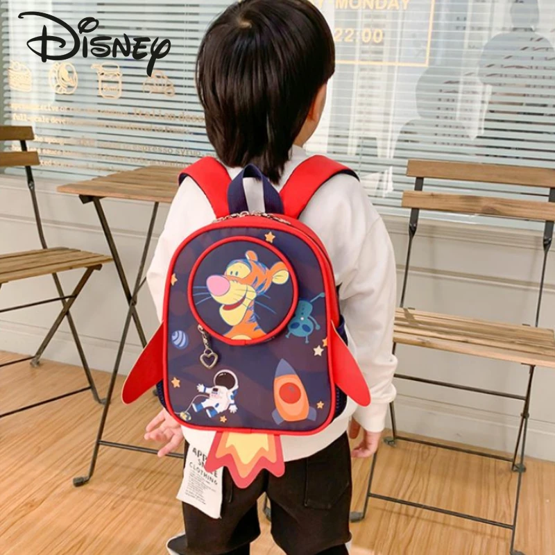 Disney Tigger 2023 New Children's Backpack Fashion High Quality Student School Bag Cartoon Multi Function Children's Backpack