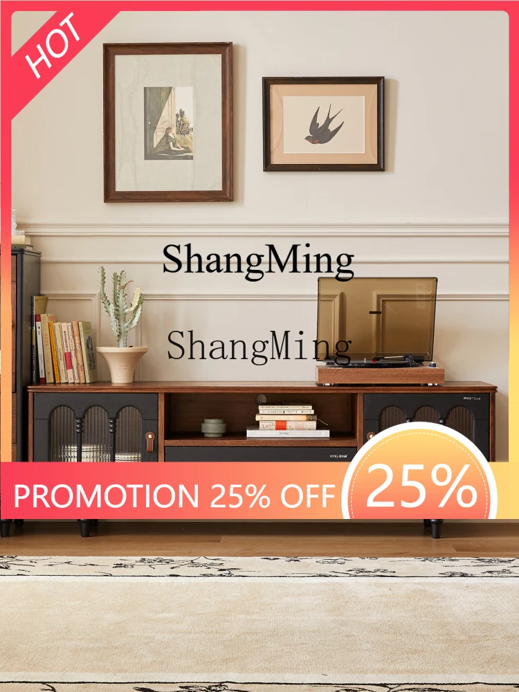 

ZYY home premium sense TV cabinet living room 2025 new small apartment medium ancient style furniture storage locker integrated