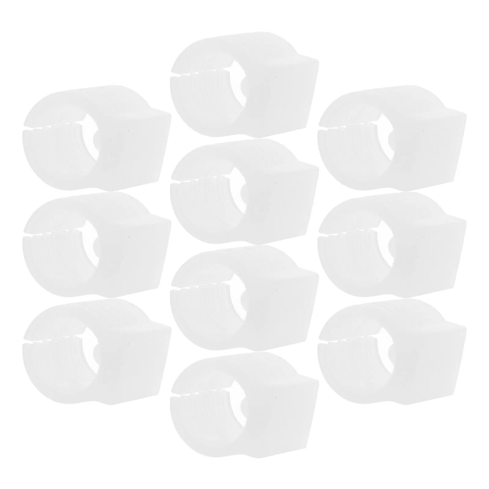 10Pcs Plastic Shaped Chair Glides Floor Protectors For Chair Legs For Indoor Furniture Student Tubing Caps 16MM