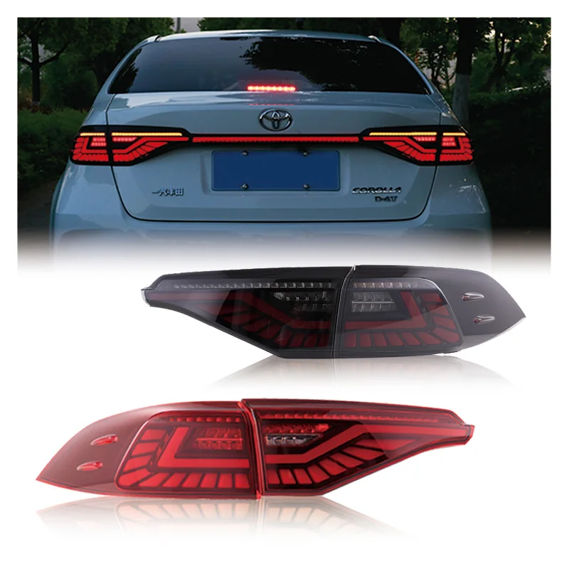 

Заводской светодиодный задний фонарь Zhengwo для Toyota Corolla 2019-2022, автозапчасти, анимация запуска, последовательные модифицированные задние фонари