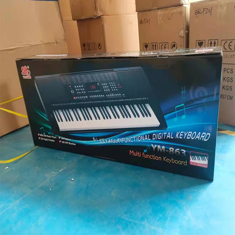 Cost-effective Multifunction 61 Keys Electronic Organ Music Keyboard Instruments for Sale