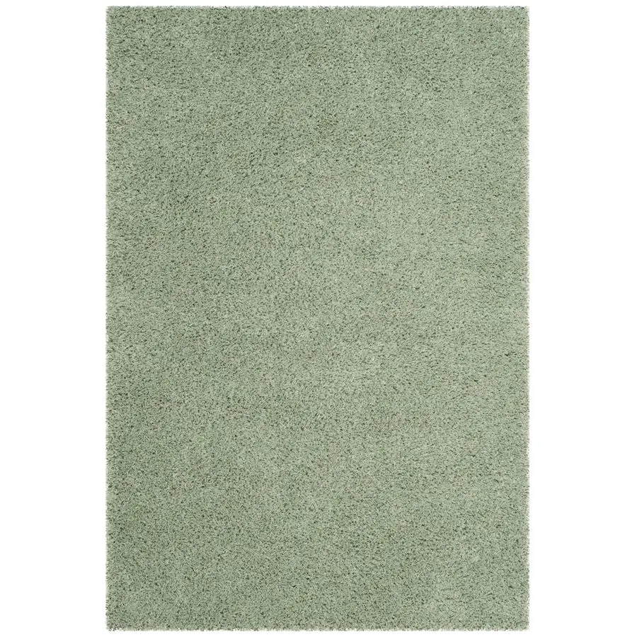 

Ковер из коллекции Laguna Shag, 4 x 6 футов, светло-зеленый, однотонный дизайн, нелиняющий, простой в уходе, толщина 2 дюйма, идеально подходит для зон с высокой проходимостью.