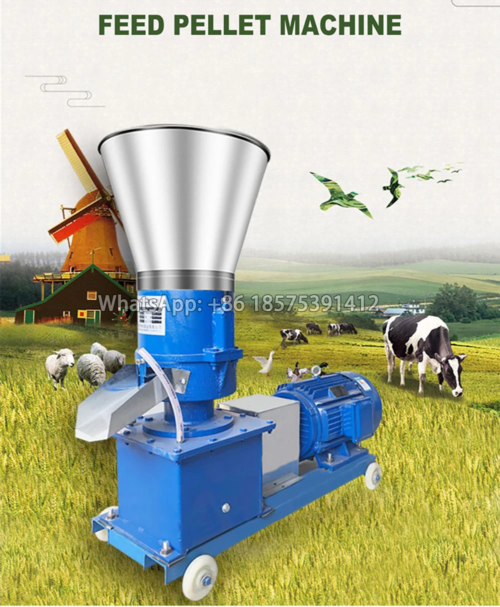 CH-150 Electric Poultry Chicken Feeds Grass Pellet Making Machine Diesel Cattle Pelletizer Machine For Home Use Farm